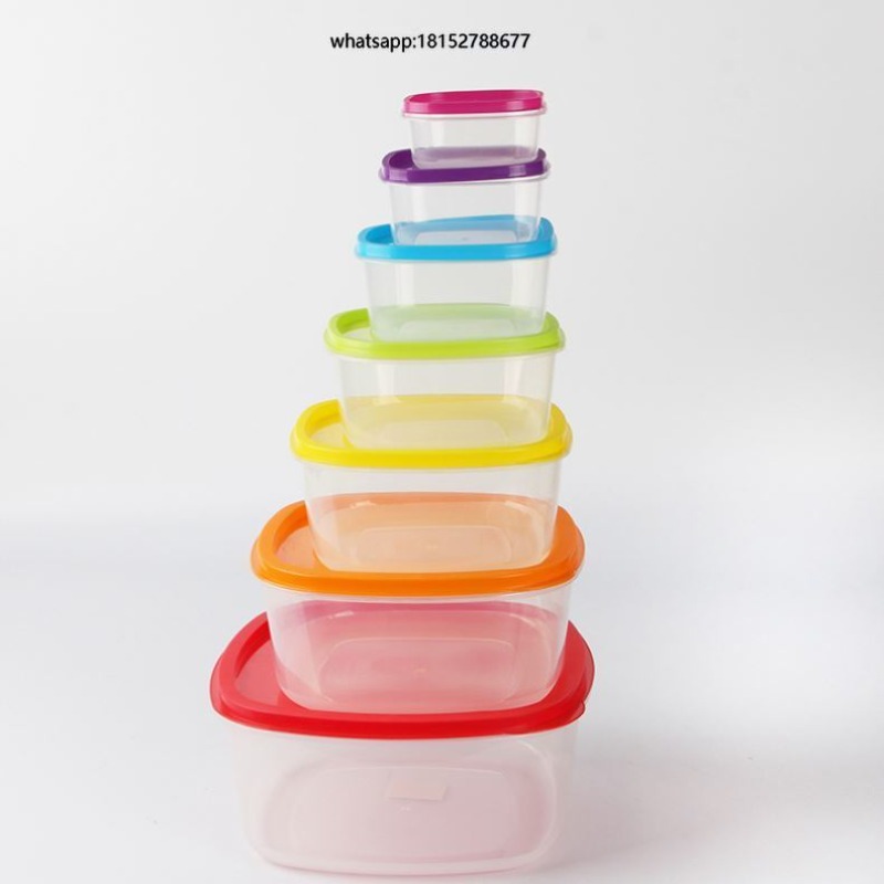 Food Storage Containers - Rainbow 7pcs Food Container Plastic Food