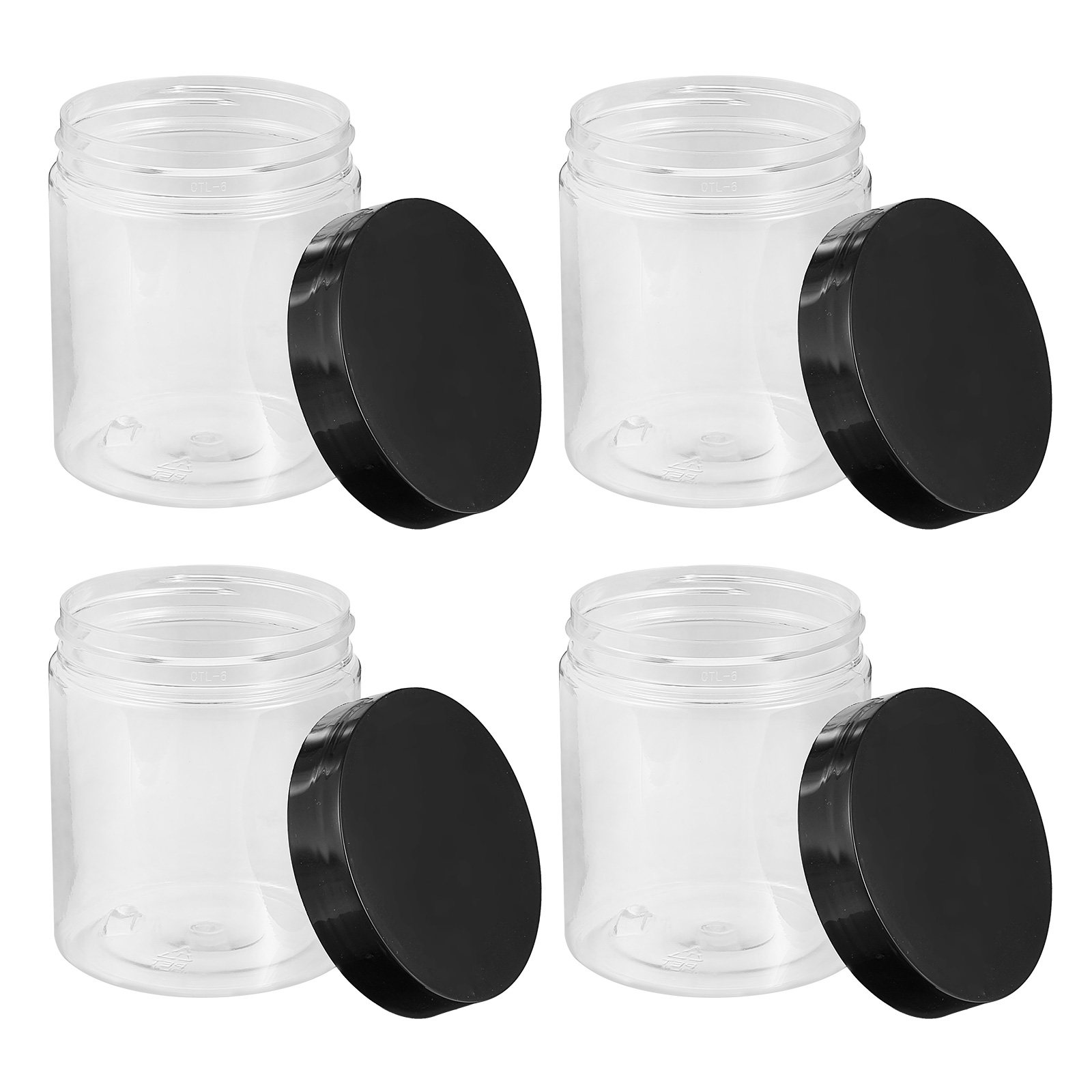 Food Storage Pantry - 12Pcs Clear Plastic Storage Jars Sealed