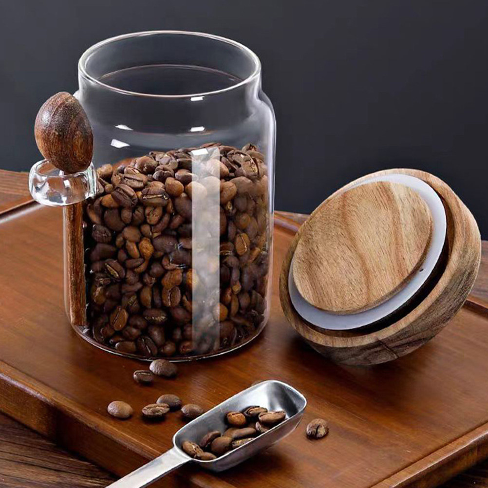 Food Storage Pantry - Transparent Glass Food Storage Canister with