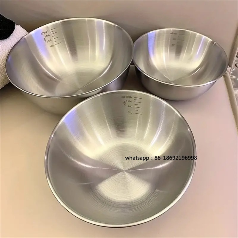 Food Storage Essentials - 1-3 Stainless Steel Bowl Set with