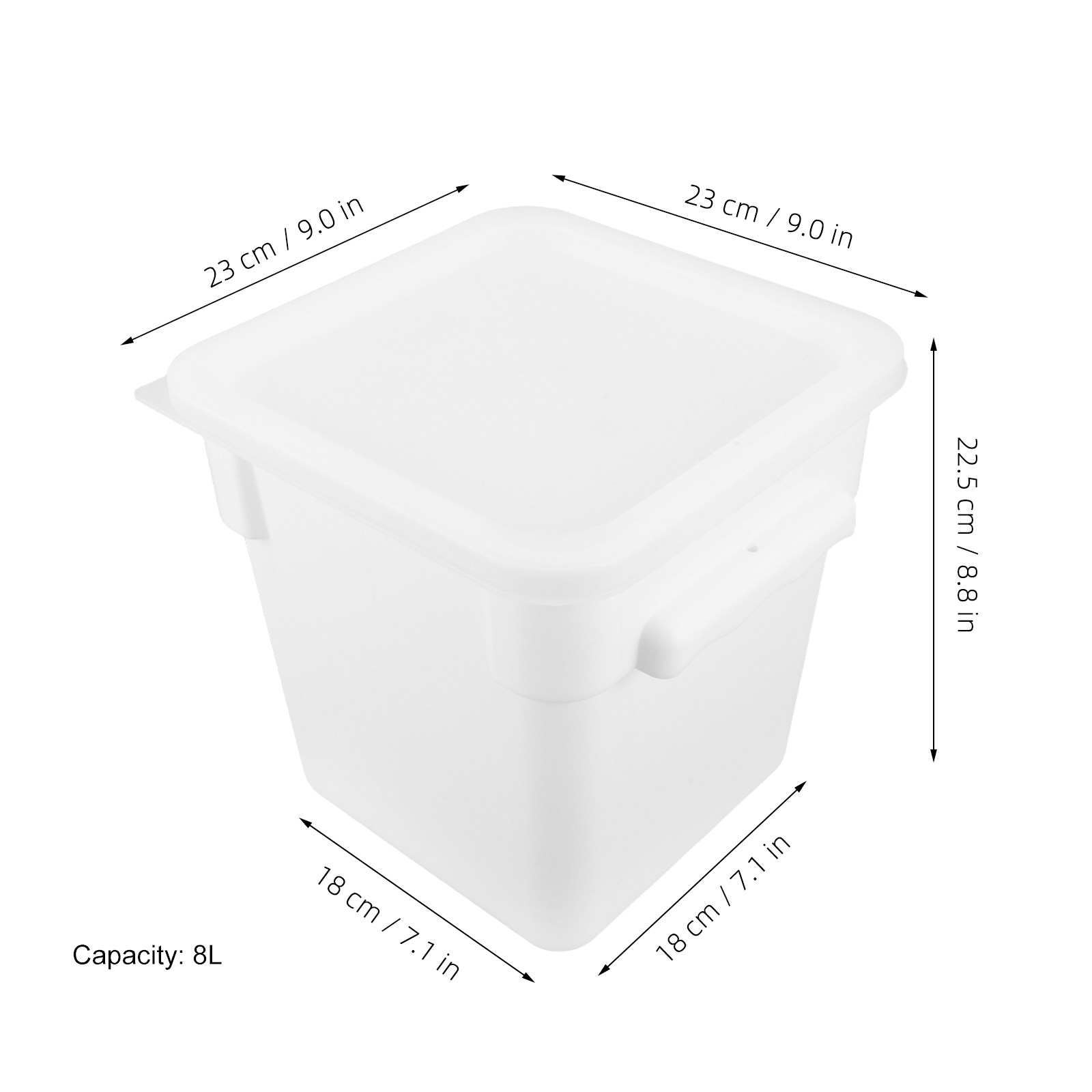 8L Square Stackable Plastic Fo - đánh giá và giá Food Storage Containers