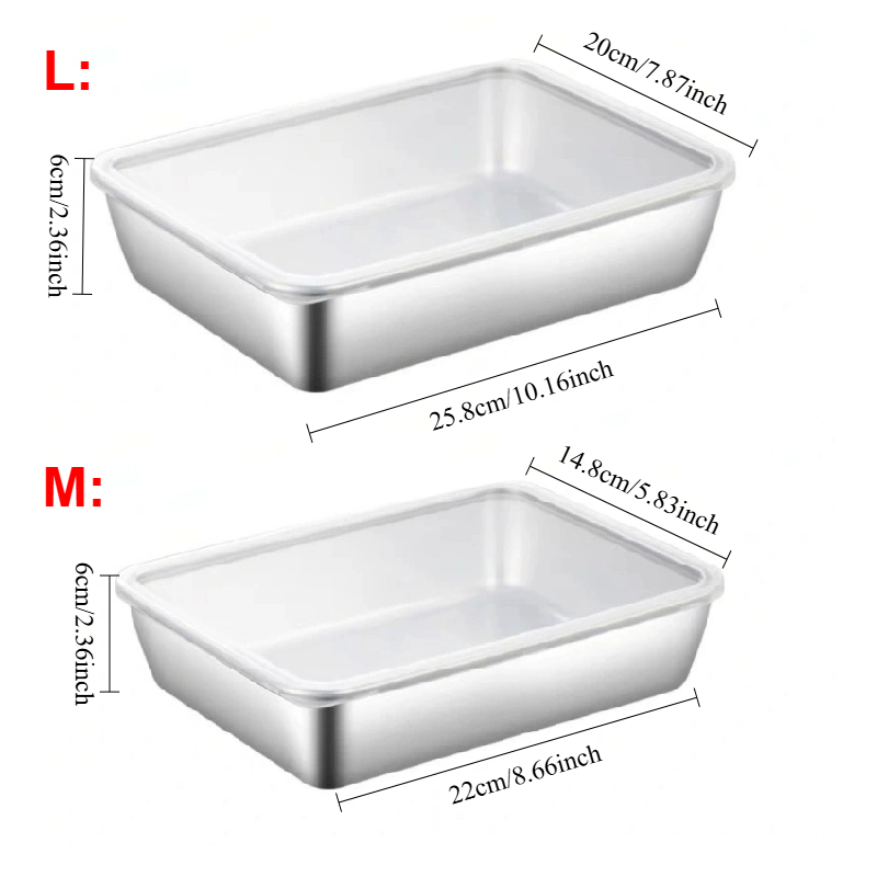 1-3PCS Stainless Steel Food St - đánh giá và giá Food Storage Pantry