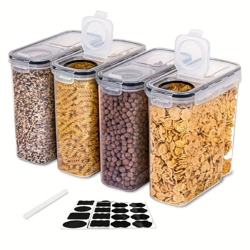 4 Pack Airtight Cereal Dry Foo - đánh giá và giá Food Storage Pantry